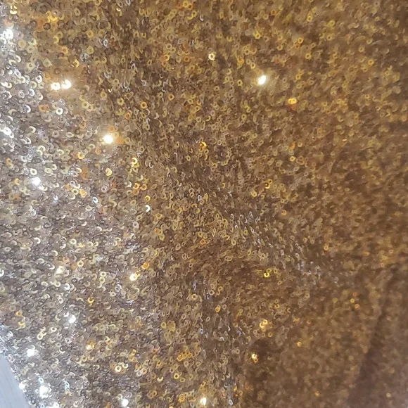 Alice + Olivia Very Flashy Golden Colored Glitter ✨️ Top - Picture 3 of 5